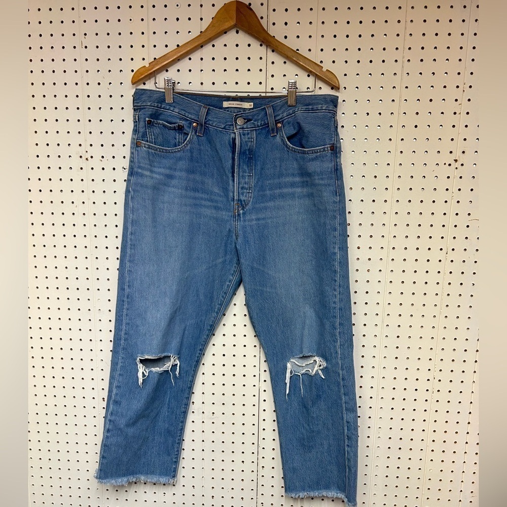 Wedgie Straight Distress Jeans